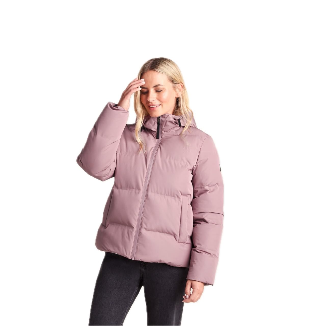 TOG24 Dina Women's Jacket, Heat-Sealed Women's Coat with DWR Coating, Women's Puffer Jacket with Hood, Warm Quilted Jackets For Women