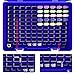 Flash Drive Case USB Memory Stick SD Card Storage Organizer- Holds 134pcs Thumb Drive Electronic Accessories Holder for Sandisk/for Samsung/for Inland/for PNY/for Netac (Blue)