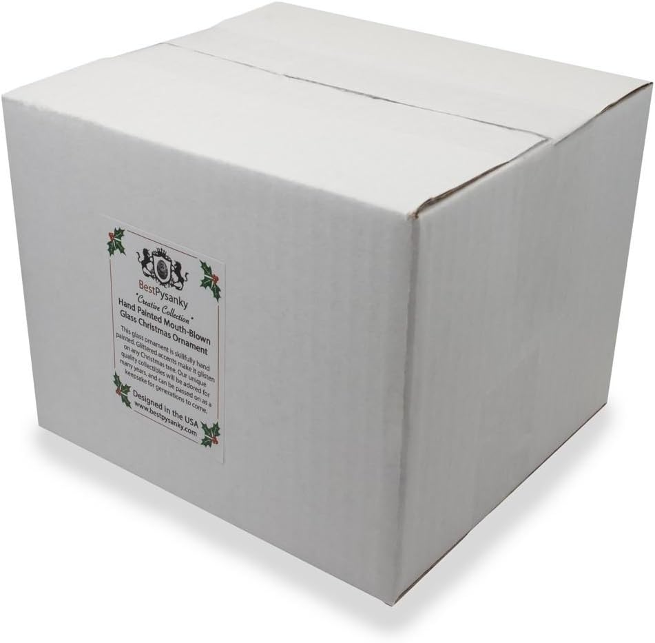 Classic Santa Claus Holding Bell Glass Christmas Ornament - Image 7