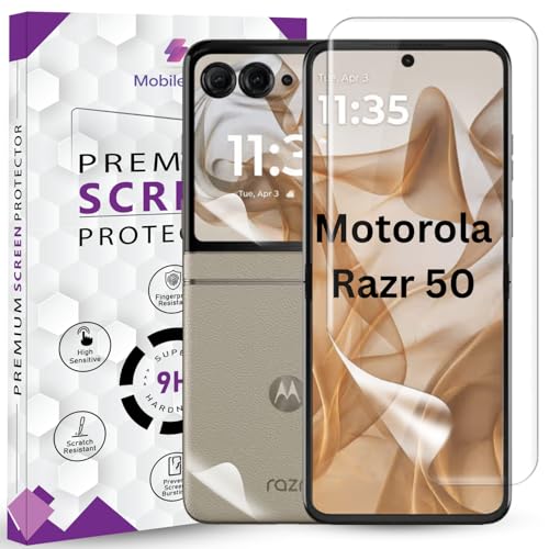 Image of 2 Pack Unbreakable Membrane Screen Protector Guard Compatible For Motorola Razr 50 / Razr 60 6.9 Inch | Hydrogel Front & Back Membrane Ultra Smooth Touch, fingerprint working