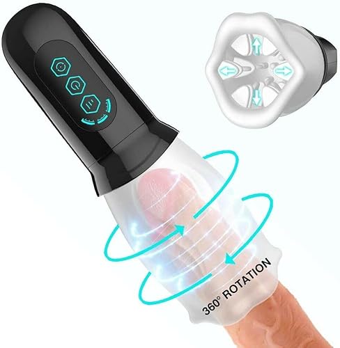 Miniatura 3 de [WALLER PAA] Masturbador masculino giratorio automático Pene Resistencia Polla Entrenador Masajeador Stroker