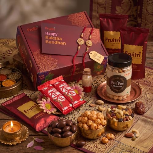 Image of Bay Nut Rakhshabandhan /Rakhi Gift Hamper Nuts & Dried Fruits