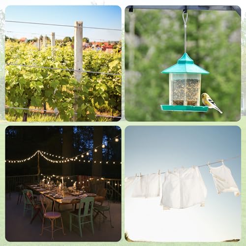 Storystore 3mm Wire Rope 100m, 304 Stainless Steel Wire Cable Rope Heavy Duty 7x7 Cross Section, 517kg Breaking Load stainless steel cable with 100 Pcs Aluminum Crimping Loop Sleeve - Image 5