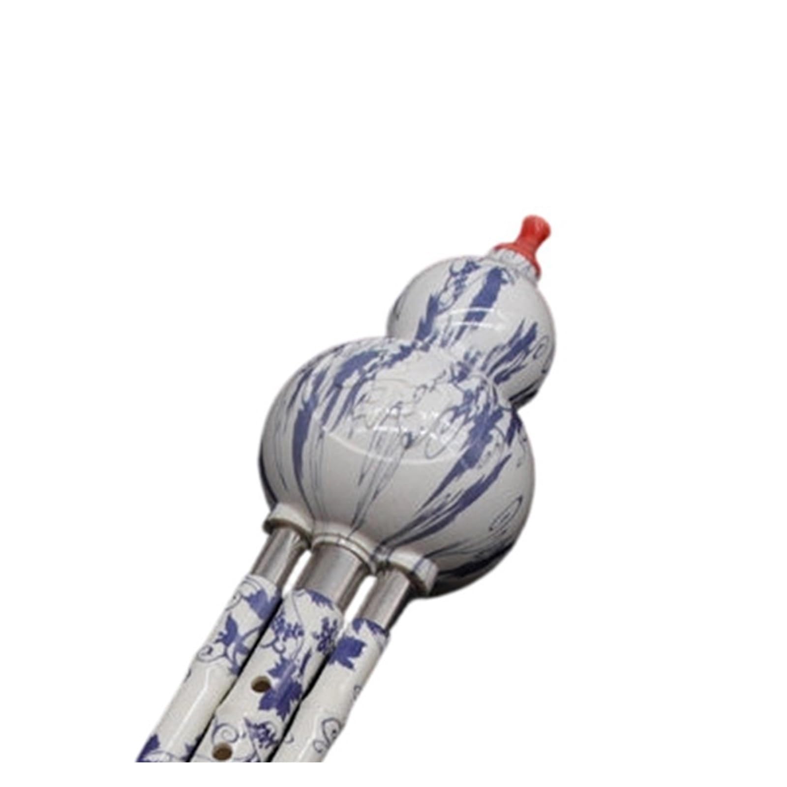 Hulusi Flauta Hulusi Teclas De Diseño Porcelana Azul Y Blanca C Bb Adecuadas Para Principiantes Intérpretes(Key of C (with box))