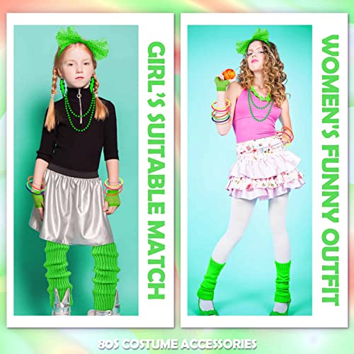 Paxcoo 80s accessories for women, women's 80s outfit costume with neon headband, leg warmers for women girls 80s party 7 Paxcoo 80s accessories for women, women's 80s outfit costume with neon headband, leg warmers for women girls 80s party - image 8