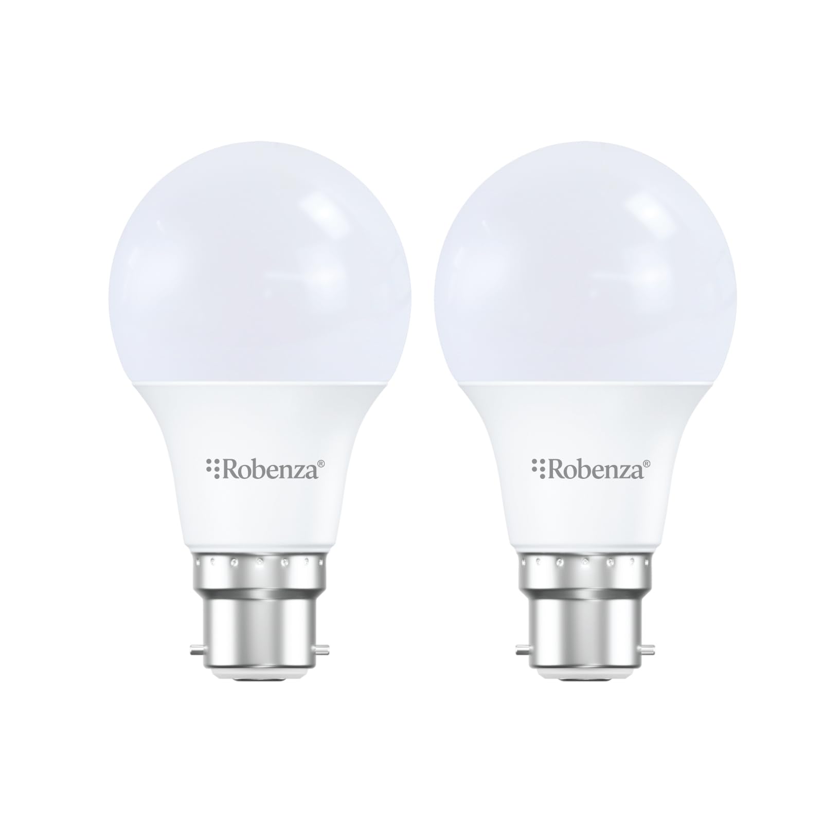 Robenza LED GLS Light Bulb B22, 15W (100W Equivalent), 1521 Lumens, 3000K Bright Warm White, Large Bayonet Cap Energy Saving A60 Standard BC Ceiling Lighting Bulb, Non-Dimmable, Pack of 2