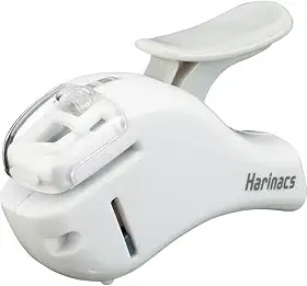 Kokuyo Grampeador sem grampos Harinacs, alfa compacto, encadernação de até 5 folhas, branco, importação do Japão (SLN-MSH305W)