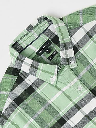 Image of Dennis Lingo Men's Cotton Checke Regular Fit Shirt
