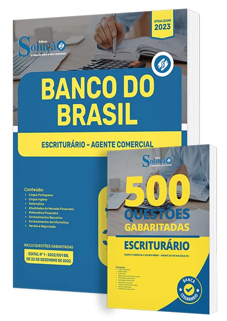 Combo Banco Do Brasil Apostila + Livro Questões Gabaritadas