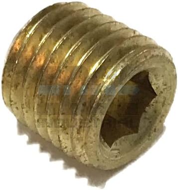 Latón COUNTERSUNK HEX Plug 116" macho NPT MNPT combustibleaireaguaaceitegas WOG (cantidad 01)