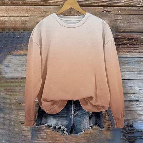 Gradient Pullover for Girls Long Sleeve Crew Neck Flash Sweatshirt Fashion Soft Comfy Y2k Pullover Outfit 1-12 Years3