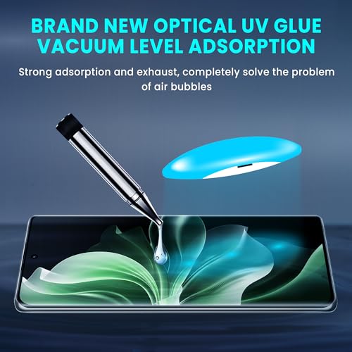 Image of ArmourPro Military Grade UV Tempered Glass Screen Protector Compatible for Oppo Reno 11 Pro 5G and Oppo Reno 11 with Edge to Edge Coverage, Cable Protector and Easy Installation kit (6.7 Inch)