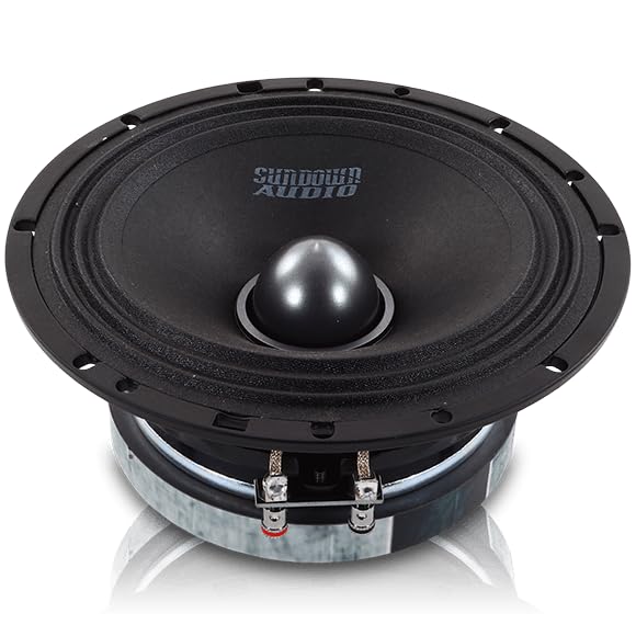 Sundown Audio LCMR-6.5 Midrange Speaker - 100W RMS, 8-Ohm - 6.5' Car Audio Midbass Driver with Phase Plug, Ferrite Magnet - High-Efficiency Single Unit (Each)