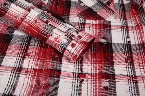 Alex Vando Mens Button Down Shirts Regular Fit Long Sleeve Casual Plaid Flannel Shirt