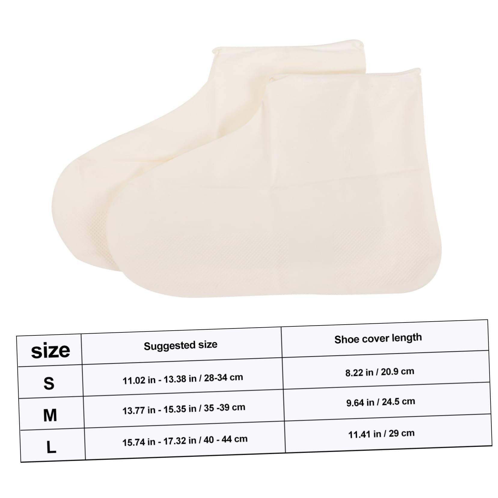 Mipcase Reusable Boot Covers Waterproof Washable Anti-Slip Sole for Indoor/Outdoor Protection