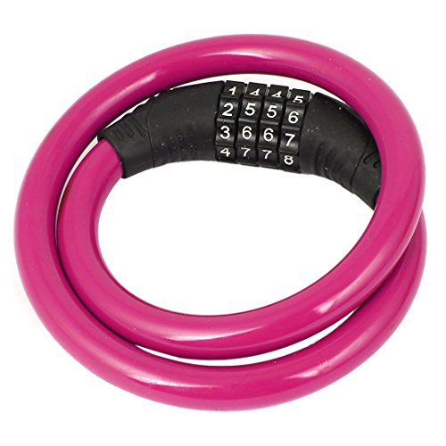 Aexit Bicycle Top Bike Locks Security 4 Digits 0-9 Number Cable Password Coded Lock 25
