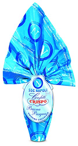 Uovo Pasqua Crispo Ssc Napoli Gr 220 Fazzoletto Finissimo Cioccolato Al Latte