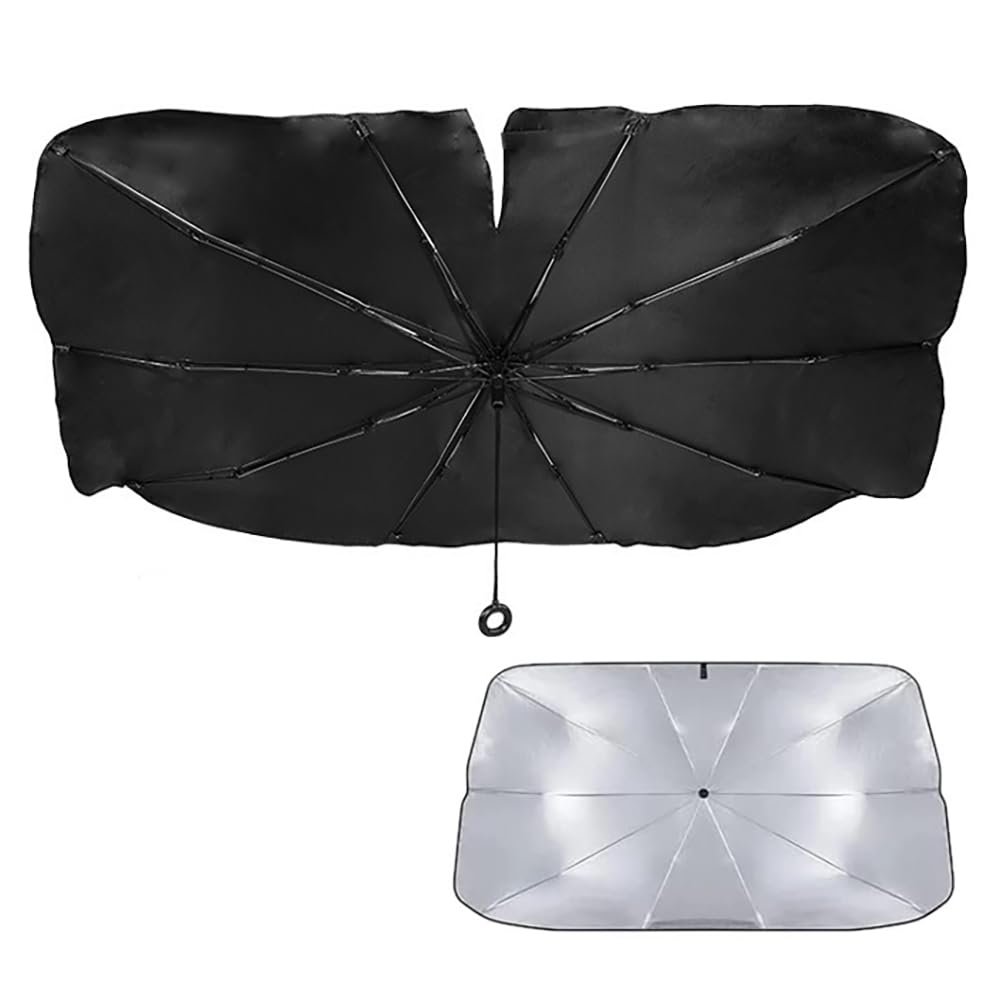 ZKXSDF Car Sun Shield Umbrella for Chevrolet Equinox 2017 2018 2019 2020 2021 2022 2023 2024 2025 2026, Lightweight Folds Flat No Bulk with Pull String Handle Car Sunshade,L (142 * 80 cm) : Automotive