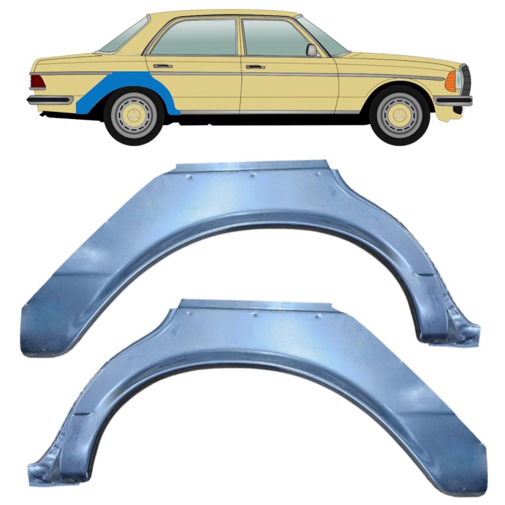 Reparaturblech Kotflügel hinten für Mercedes W123 1975-1985 / Links+Rechts