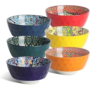 KitchenTour Cereal Bowls Set of 6, ...