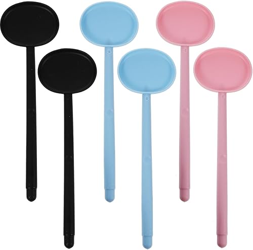 HEALLILY Juego de 6 oclusores de plástico para ojos para prueba de visión y examen, diseño antideslizante para niños y adultos, varios colores