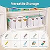 Vtopmart 24 QT Clear Plastic Craft Organizer with 6 Detachable Inserts, Art Supply and Tool Storage Box for Craft, Crayon,Pencils,1 Pack #4