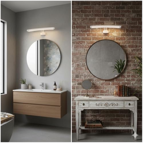 Image of SL 12watt Curv Shape White Body Mirror Light /Picture Light /Dressing Light for hallyway &livingroom (CURV-Warm-White, 12 WATT)