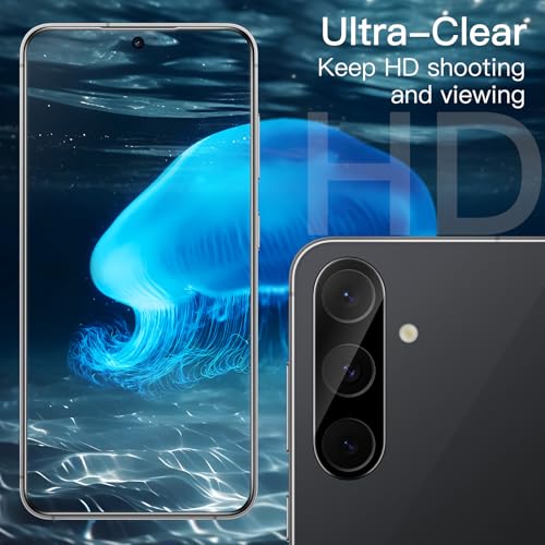Image of JETech Screen Protector Guard for Samsung Galaxy S25 FE, 2+2 Pack | with Camera Lens Protector, HD Clear Tempered Glass, Anti-Scratch Protection, Easy Installation Tool