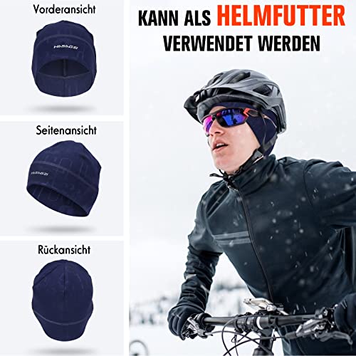 Image of HASAGEI Skull Caps Beanies for Men & Women, Elastic Thermal Running Hat, Windproof Cycling Cap Helmet Liner Soft Beanie Hat