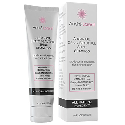Argan Oil Shampoo - Best For Dry, Damaged, Thinning Hair & Split Ends - Natural, Enriched With Vitamin E - Restoration, Shine And Repair Treatment For Women - Sulfate Free - From Andre Lorent
