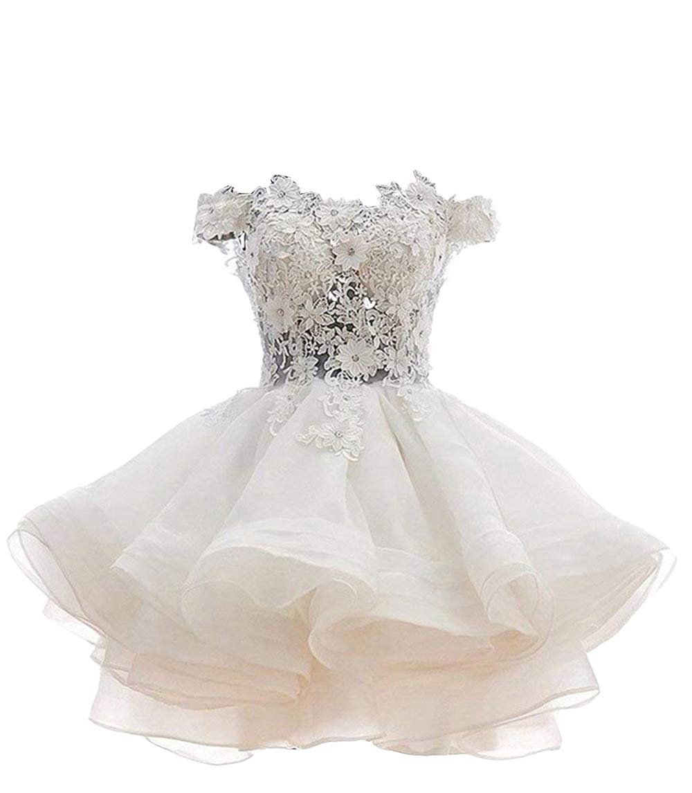 FTBYOff Organza Homecoming Dress Short Prom Dress Juniors Party Gowns Women