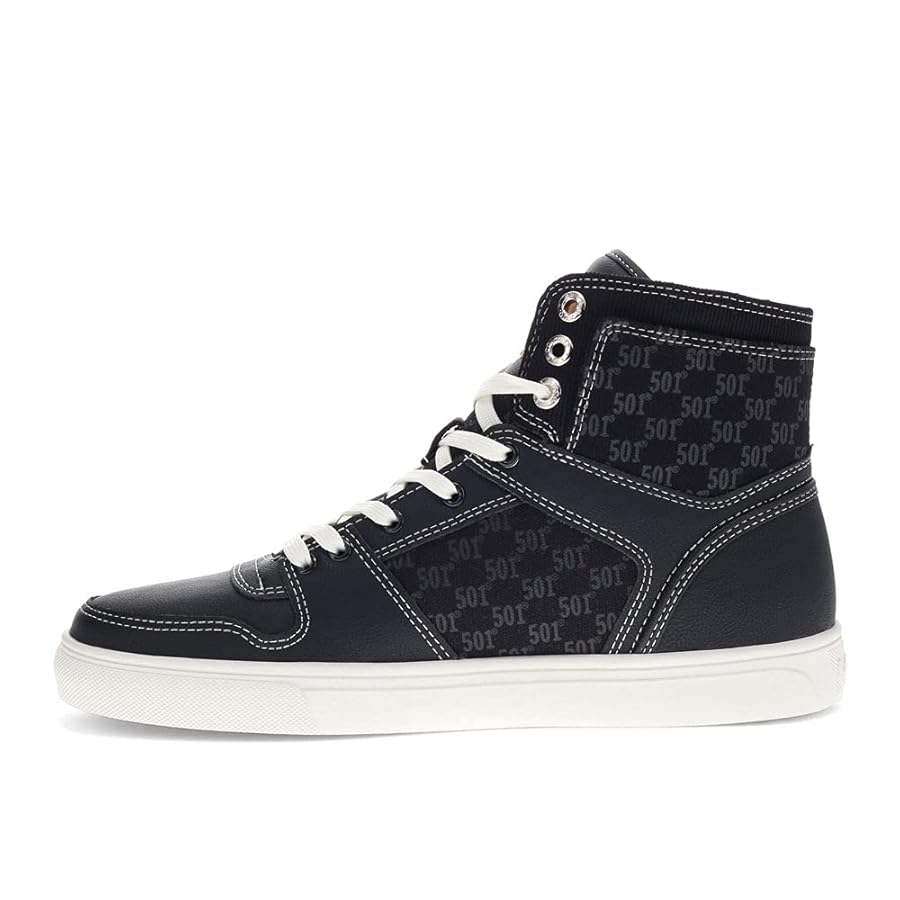 Amazon.com | Levi's® 501 Mason Hi Monogram Black 8 M