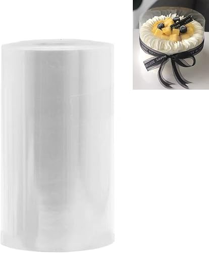 Collar para tartas rollo de acetato hoja de acetato para hornear hojas transparentes de mousse para pasteles tiras transparentes para decorar