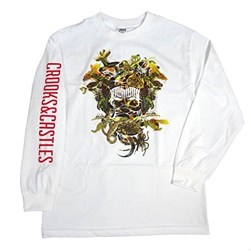 Crooks & Castles Men's Knit Long Sleeve T-Shirt-Wild Medusa