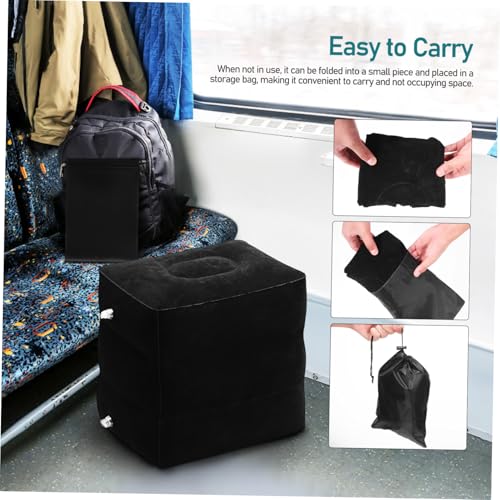 Repose-pieds gonflable portable pour le confort des trajets en avion - 2