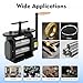 Manual Jewelry Press Rolling Mill Machine, 3-in-1 Multi-Function Rolling Mill, Jewelry Press Tabletting Tool with Hand Crank, Gold Silver Copper Aluminum and Other Tough Metals Machine (Black)