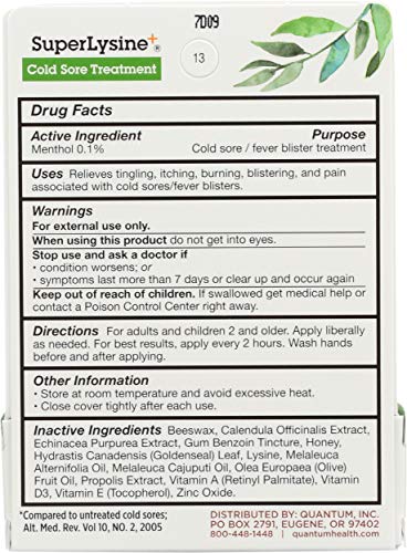 Quantum Health Super Lysine Plus+Cream (7 G) #TOP1