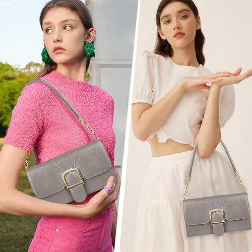 Image of Shoulder Bag for Women, Vegan Leather Classic Crossbody Purses Handbags, Trendy Hobo Bag Tote Purses for Women