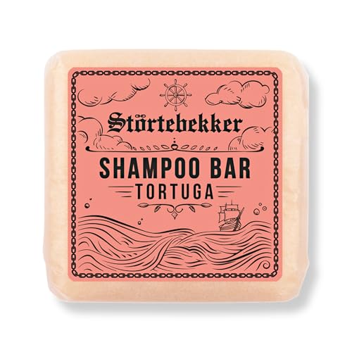 Störtebekker® Premium Champú sólido Tortuga - Champú vegano hecho a mano para hombre y mujer - cuidado de ducha perfumado para la piel y el cabello - Champú hidratante sólido - Champú Bar