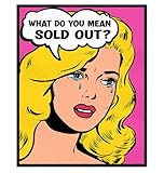 Wall Decor for Women - Home Decor for Women - Aesthetic Eclectic Indie Trendy Room Decoration - Funny Preppy Wall Art - Daughter Gifts - Fashion Wall Art - Bedroom Picture for Woman - Teen Girls Room