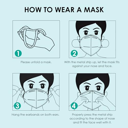 LEMENT KN95 Face Masks,50 Pack 5-Ply Breathable Cup Dust Disposable Masks For Adults,Pink - Thumbnail 7