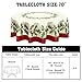 Ancordivo Christmas Round Tablecloth 70 Inch Red Xmas Holly Leaves Berries Pattern Circle Table Cloth Winter Holiday Decorative Table Cover for Kitchen Dinner Home Decor