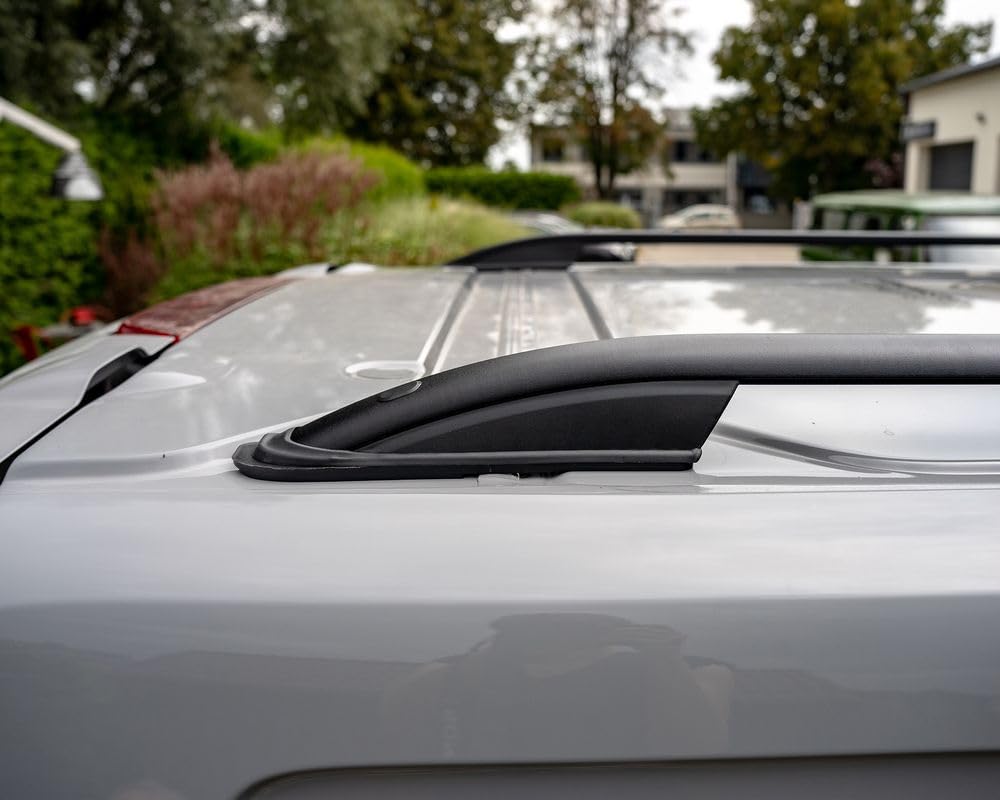 CHROMEMASTER | Relingi Dachowe Kompatybilne z Ford Tourneo Custom L1 | SWB SHORT 2023+; Zamontuj na Relingach Bagażnik Dachowy, Kosz Dachowy, Boks Dachowy lub Uchwyt Rowerowy | Aluminium