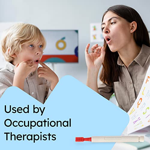 Image of Gafly Therapen Oral Motor Therapy Tools for Speech and Feeding | Chewy Vibe Sensory Oral Vibration Help Kids with Sensory Needs Chew & Relax - Oral Motor Stimulation Kit with 4 Colorful Tips
