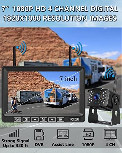 Bluetooth Rear View Camera Solar Wireless Magnetic Backup Camera ...