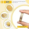 20 Pieces Blank Challenge Coin Threaded Edged 40 mm with Acrylic Protection Box Laser Engravable Pattern for DIY Crafts Engraving Travel Birthday Commemorative Collection Supplies (Yellow) #2