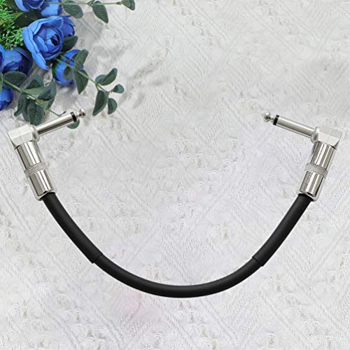 EXCEART Guitarra Patch Cable Cabo de Áudio Instrumento Instrumento Musical Acessório- 15 Centímetros