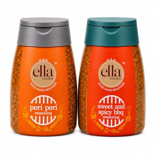 Image of Ella Foods Sweet and Spicy BBQ + Peri Peri Seasoning (Pack of 2 x 100 Gm)