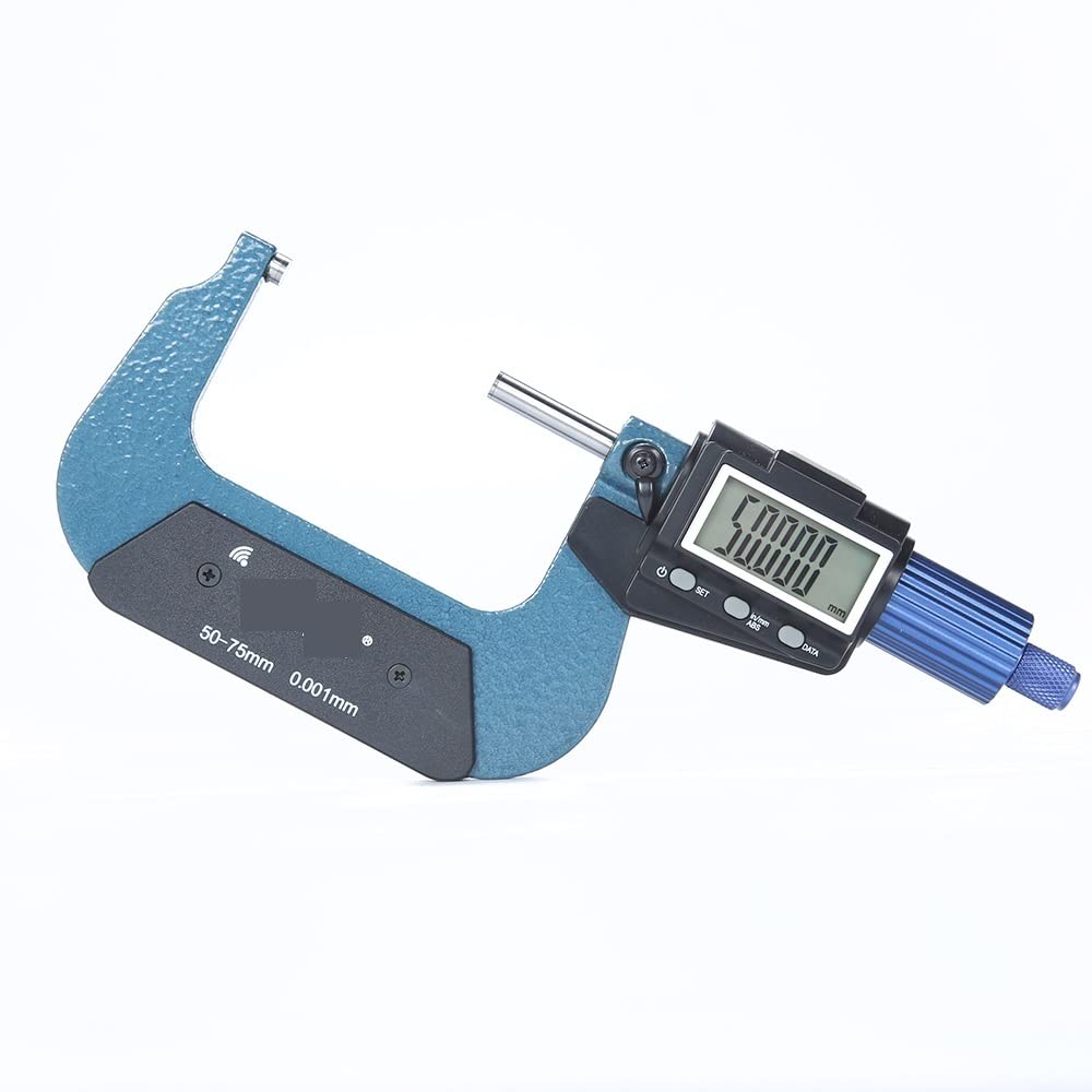 Micrometro elettronico esterno 0.001mm 0-25-50-75-100mm digitale Misurazione Misura Trasmissione dati Bluetooth-compatibile per la lavorazione(25-50mm)