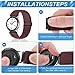 Relting Compatible with 16mm 18mm 19mm 20mm 22mm 24mm Watch Bands Quick Release Replacement Wristband,Adjustable Stretchy Nylon Solo Loop Straps Fabric Braided Sport Elastic Bands for Men Women